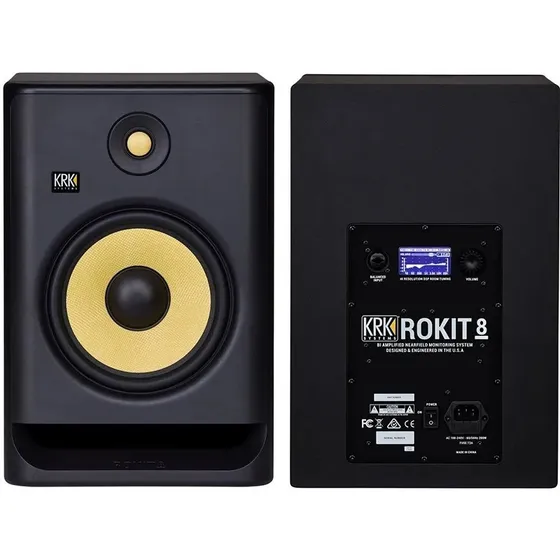 Monitores Krk Rokit 8 Rp8 G4 O Par Geração 4 Bivolt