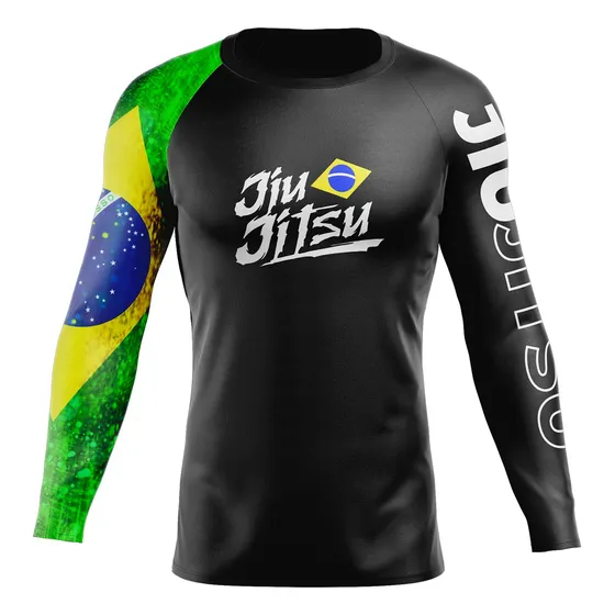 Camisa Rash Guard Jiu-jitsu Térmica Uv50+  Manga Longa