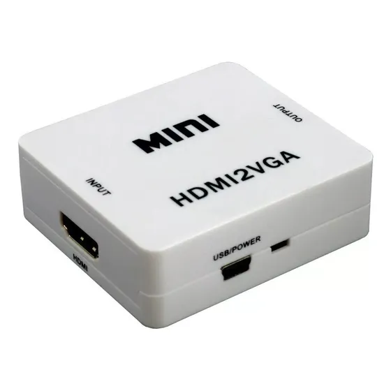 Convertidor Adaptador De Hdmi A Vga Hdmi2vga 1080p