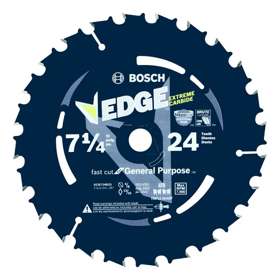 Bosch Dcb724b25 7-1/4 Pulgadas 24 Dientes Hojas Circulares