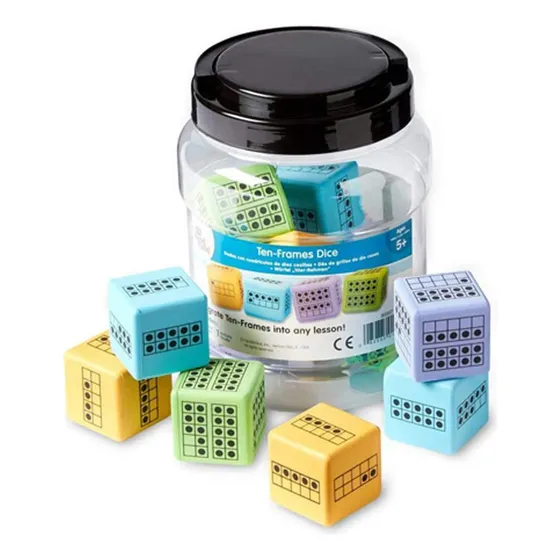Juego Didáctico Dados con Cuadrículas Hand2mind