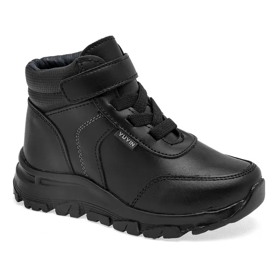 Yuyin Bota Para Mujer Negro, Agujeta Elastica, Cód 111341-3