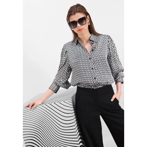 Blusa Camisera Estampada Mujer Esprit 014ee1f304