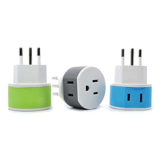 Adaptador De Enchufes Italia/uruguay 3 Unidades Tipo L Tierr