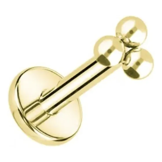 Piercing Labret Lbgd01 Helix Dorado Acero Quirurgi 316l 1un