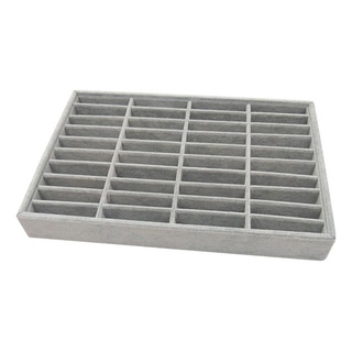 Bandeja De 40 Ranura Caja Estuche Para Brazalete Gris Bandeja De 40 Ranura Caja Estuche Para Brazalete Gris
