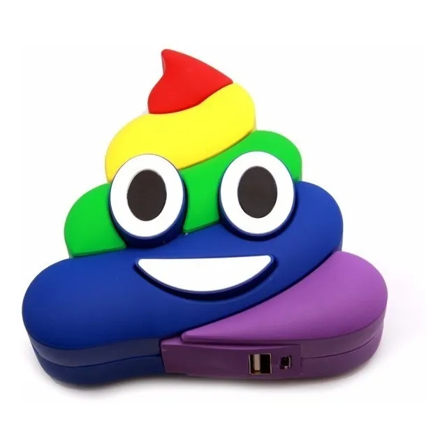 Cargador Portatil Usb Power Bank Emoji Emoticon Popo