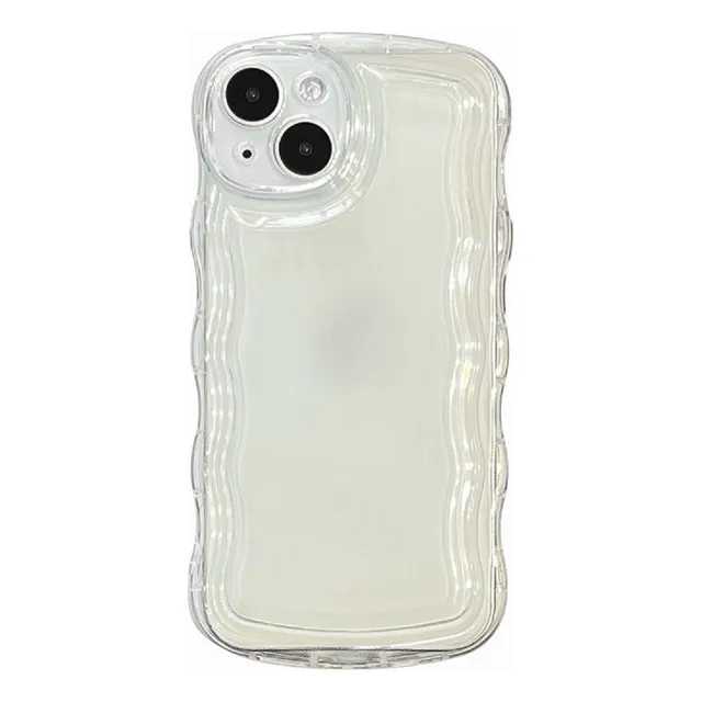 Funda Para Redmi 15c 5g/13r/note13r 5g Con Borde En Forma De Onda Con Diseño Posterior Transparente Para Fundas De Teléfono