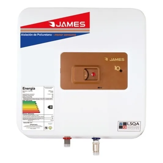 Calefon Termotanque 10lts James Cobre Prisma Sensacion Color Blanco