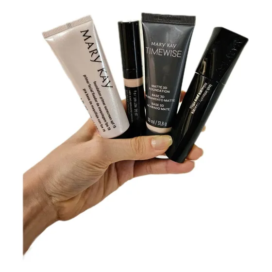 Kit Base Matte 3d + Corretivo  + Primer + Mascara Mary Kay 