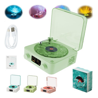 Waves Vinyl Bluetooth Speaker Compatible, Retro-style Waves Vinyl Bluetooth Speaker Compatible, Retro-style