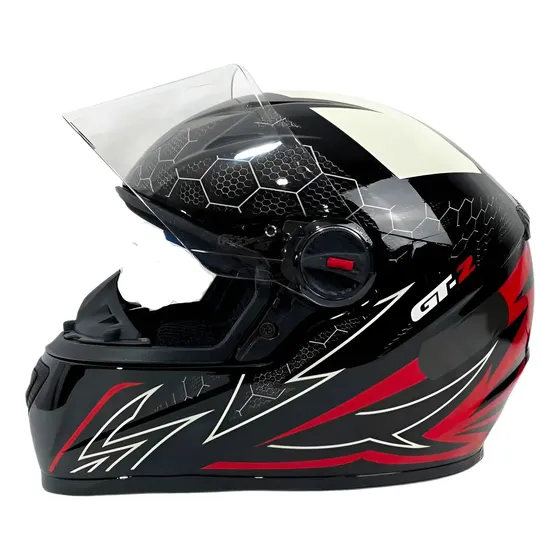 Capacete Fechado Fw3 Gt 5 Gt2 Viseira Cristal Com Narigueira — foto 2