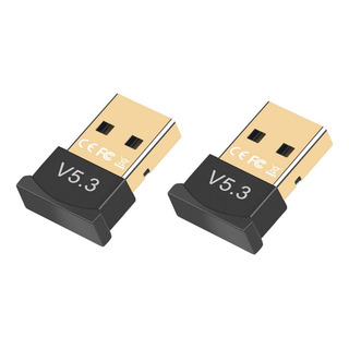 2pcs Usb Bluetooth Mini Adaptador Bluetooth Bt-v5.3 Negro 2pcs Usb Bluetooth Mini Adaptador Bluetooth Bt-v5.3 Negro