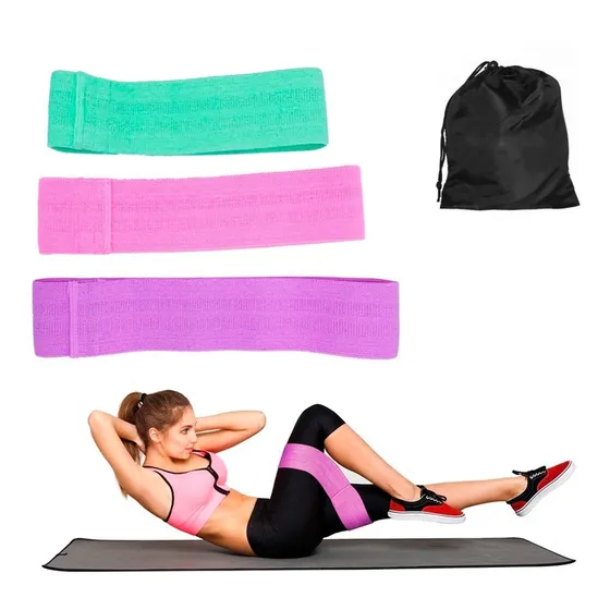 Banda Elastica Tela Ejercicio Fitness Gluteos Circular Gym