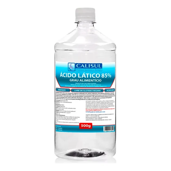 Ácido Lático 85% Alimentício - 500g