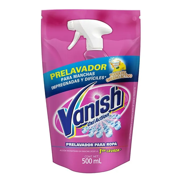 Quitamanchas en Gel Vanish Prelavado Repuesto 500ml