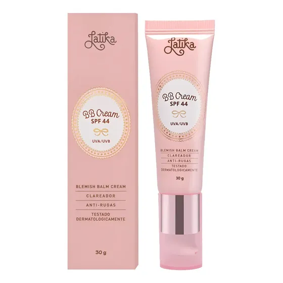 Bb Cream Clareador Hidratante Latika Com Fps 44 Cor N30 Tom Bege Claro