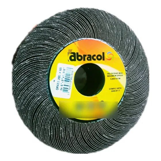 Rueda Flap  6 X 2 X 1 1/4 PuLG Abracol Grano 100
