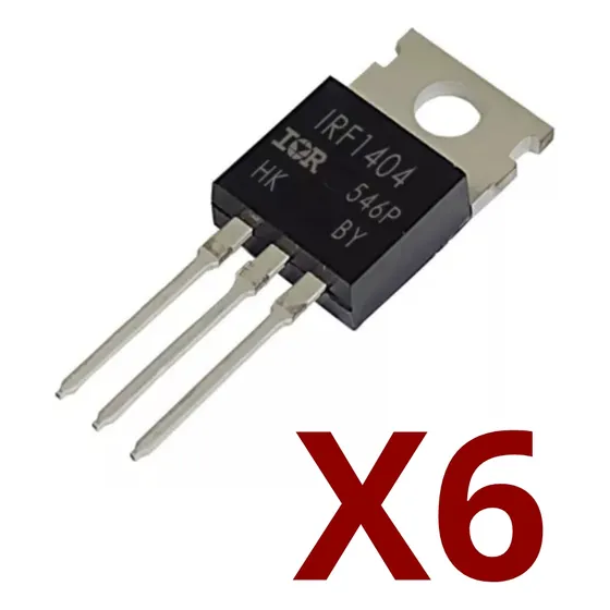Irf1404 Mosfet 40v, 162amp Canal: N ( 6 Unidades )