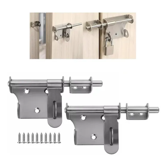 2pcs Picaporte Cerrojo Carcelero 16 Cm, Pestillo Para Puerta