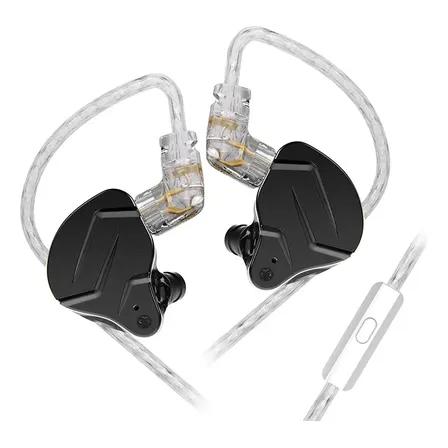 Audífonos In Ear Kz Zsn Pro X Con Micrófono 3.5 Mm Black With Mic