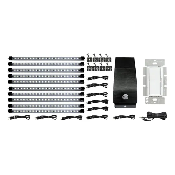 Kit De Luces Led De Cocina 12v 10 Paneles Blanco Frío 6000k