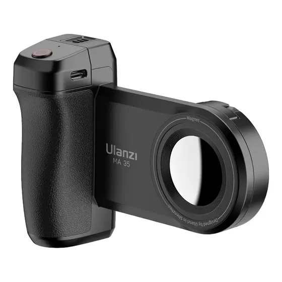 Suporte De Celular Com Grip Bluetooth Magnetico Ulanzi Ma35 Cor Preto