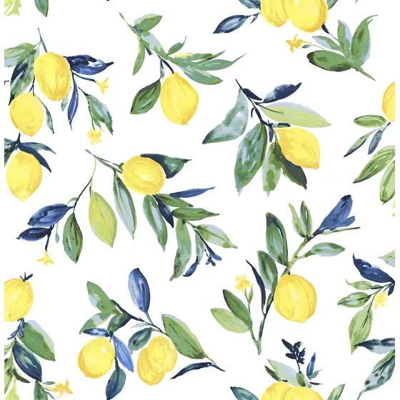 Papel Pintado Cascara Palo Amarillo Gota Limon