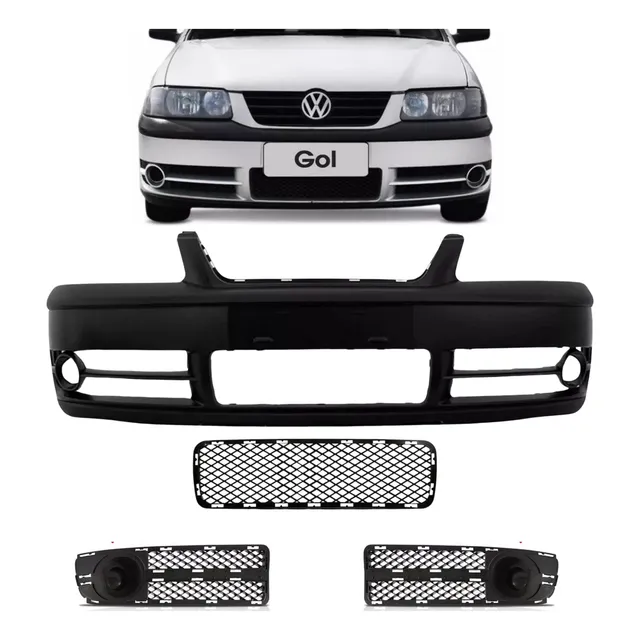 Paragolpe Volkswagen Gol G3 2003 2004 2005 + Parrillas