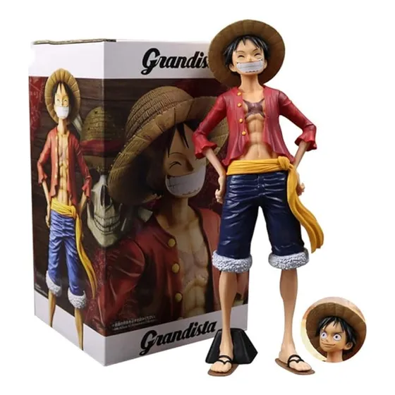 Figura Monkey D. Luffy De One Piece 3 Rostros - Importado