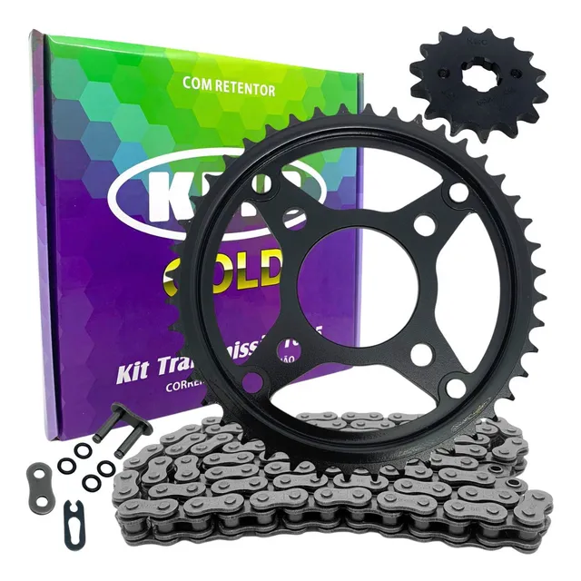 Kit Relação Tração Kmc Honda Cg 160 Titan Fan Com Retentor