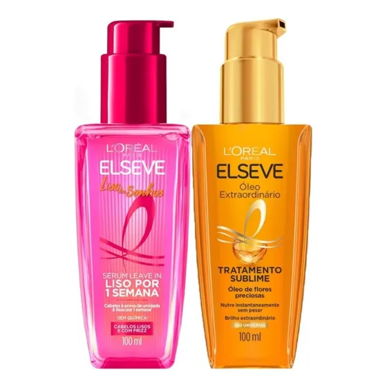 Sérum Liso Dos Sonhos + Óleo Extraordinário Elseve 100ml