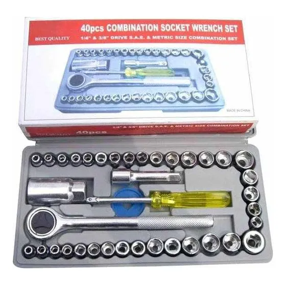 Set De Herramientas De 40 Piezas  De Dados Manuales