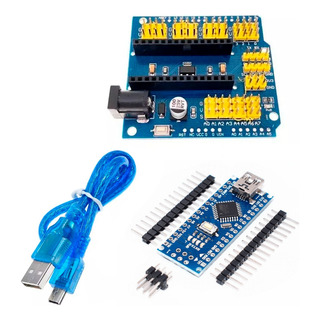 Tarjeta Nano V3.0 Desoldado + Cable Usb + Shield Expansion Tarjeta Nano V3.0 Desoldado + Cable Usb + Shield Expansion