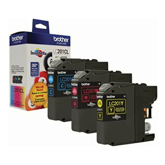 Brother Genuine Standard Yield Color Ink Cartridges,