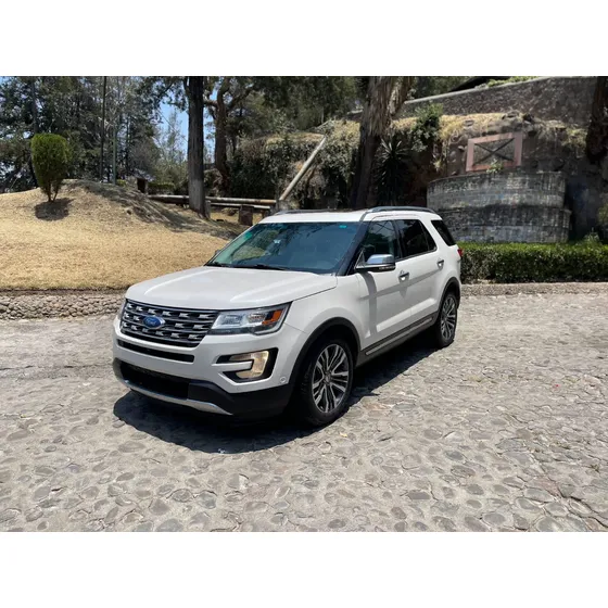 Ford Explorer Platinum 3.5l Twin Turbo Quemacocos Panorámico Blanca Perla