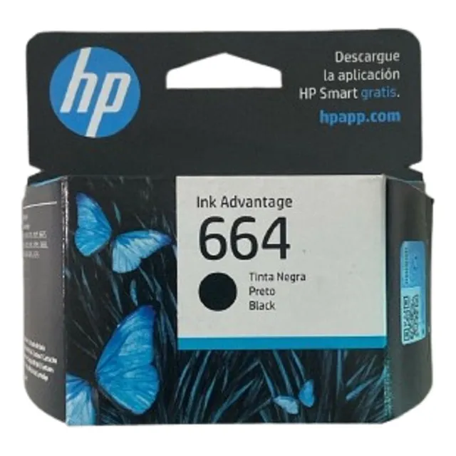Cartucho De Tinta Negro Hp 664 1115, 2134, 2135, 2675, 3635,
