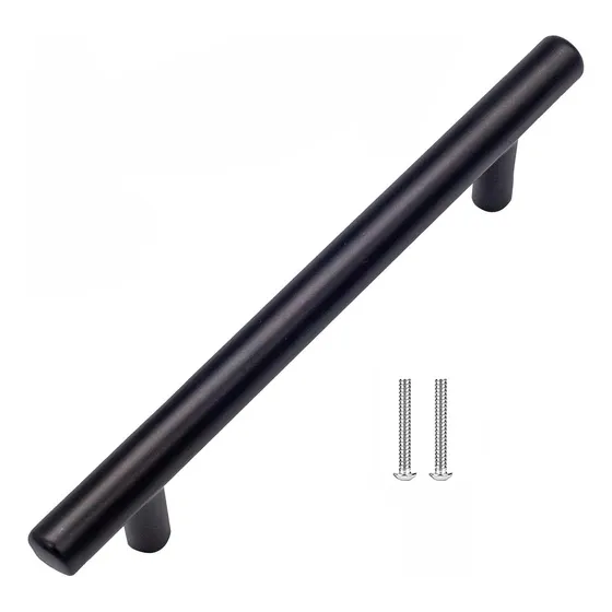 Manija Tirador Barral Negro 128mm Acero Inoxidable Inomax Mt-10128-n