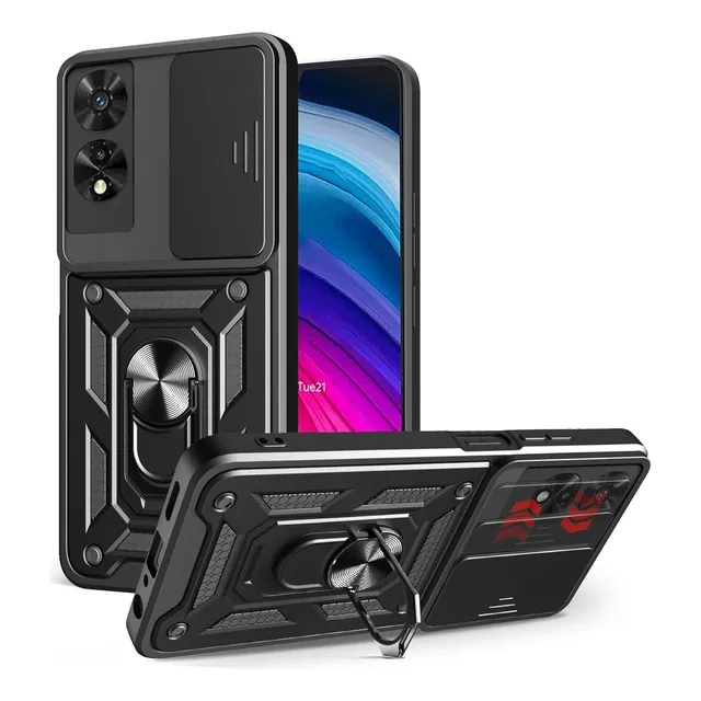 Funda Armor Con Anillo Alto Impacto Para Tcl 505