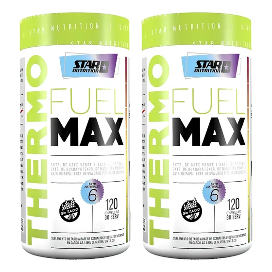Thermo Fuel 120 Cap X 2 Un. Star Nutrition Quemador De Grasa Sabor Sin Sabor