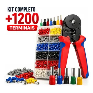 Alicate Crimpar Prensa Terminais 1200 Ilhós Tubular