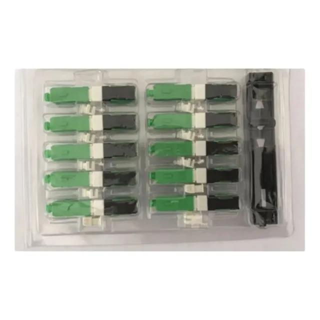 Kit Conectores Fast Fibra Optica Sc/apc, 10 Piezas Finder