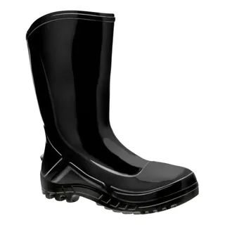 Bota De Pvc Galocha De Borracha Antiderrapante Preta Faxina Bota De Pvc Galocha De Borracha Antiderrapante Preta Faxina