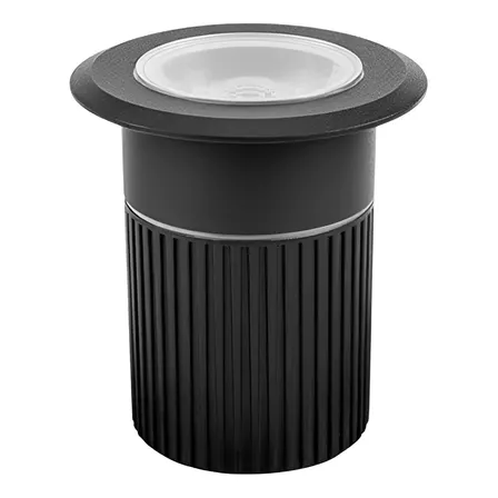 Embutido De Solo Stella Sth7707/30 Focco Redondo De 10w Com Cúpula Preta Preto