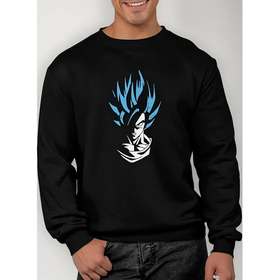  Poleron Cuello Redondo Dragon Ball Z Goku Super Saiyan  Anime