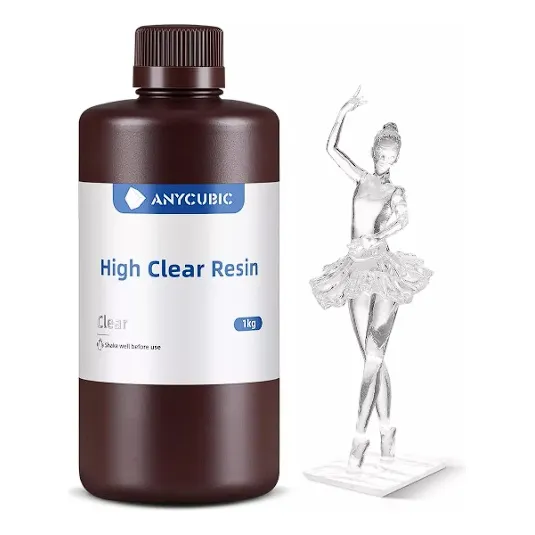 Resina Anicubyc High Clear Para Impresora 3d Transparente
