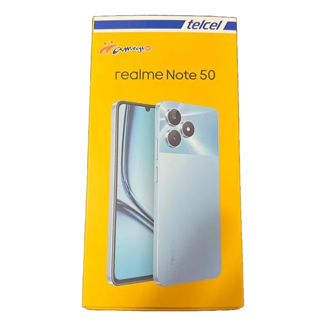 Realme Note 50 Nuevo Con Bocina Y Numero Amigo Telcel Gratis Azul Claro