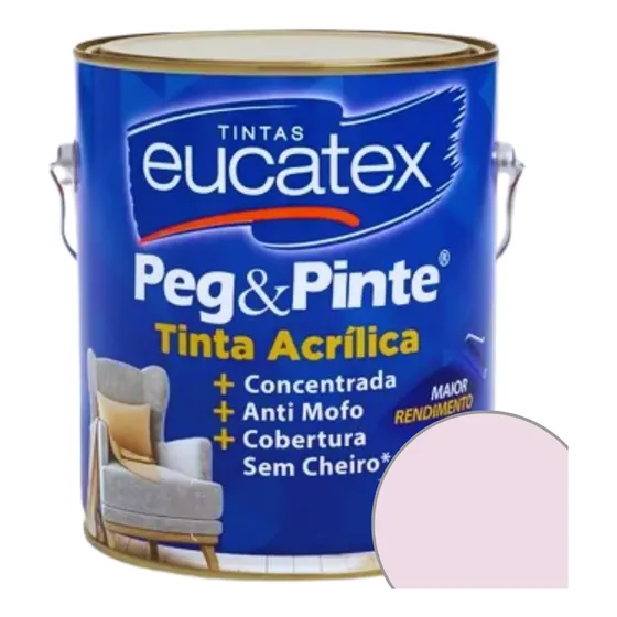 Tinta Acrílica Peg E Pinte 3,6l Cores Para Quarto De Bebê