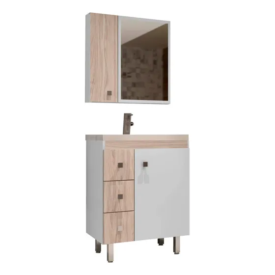 Mueble De Baño Con Bacha Y Espejo La Tentación