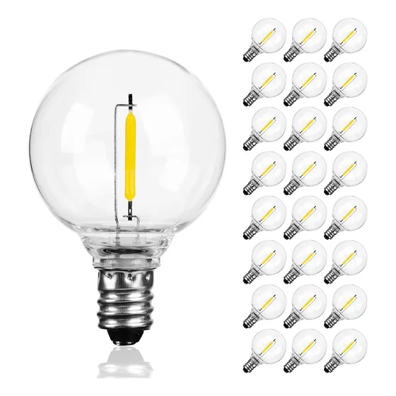 25pcs Led Focos De Repuesto Para G40 Guirnalda De Luces